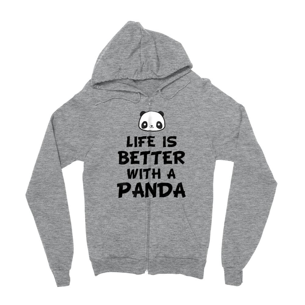 Life is better with a Panda Zipzáros Pulóver