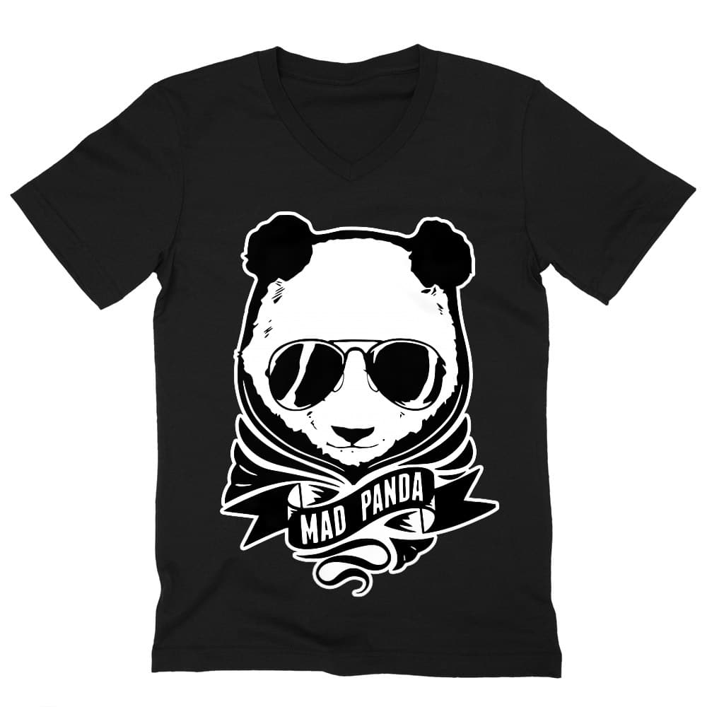 Mad Panda Férfi V-nyakú Póló