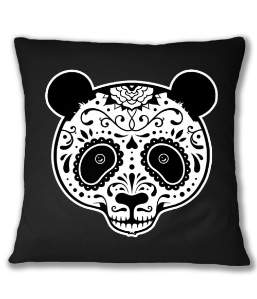 Panda Skull Pandás Párnahuzat - Pandás