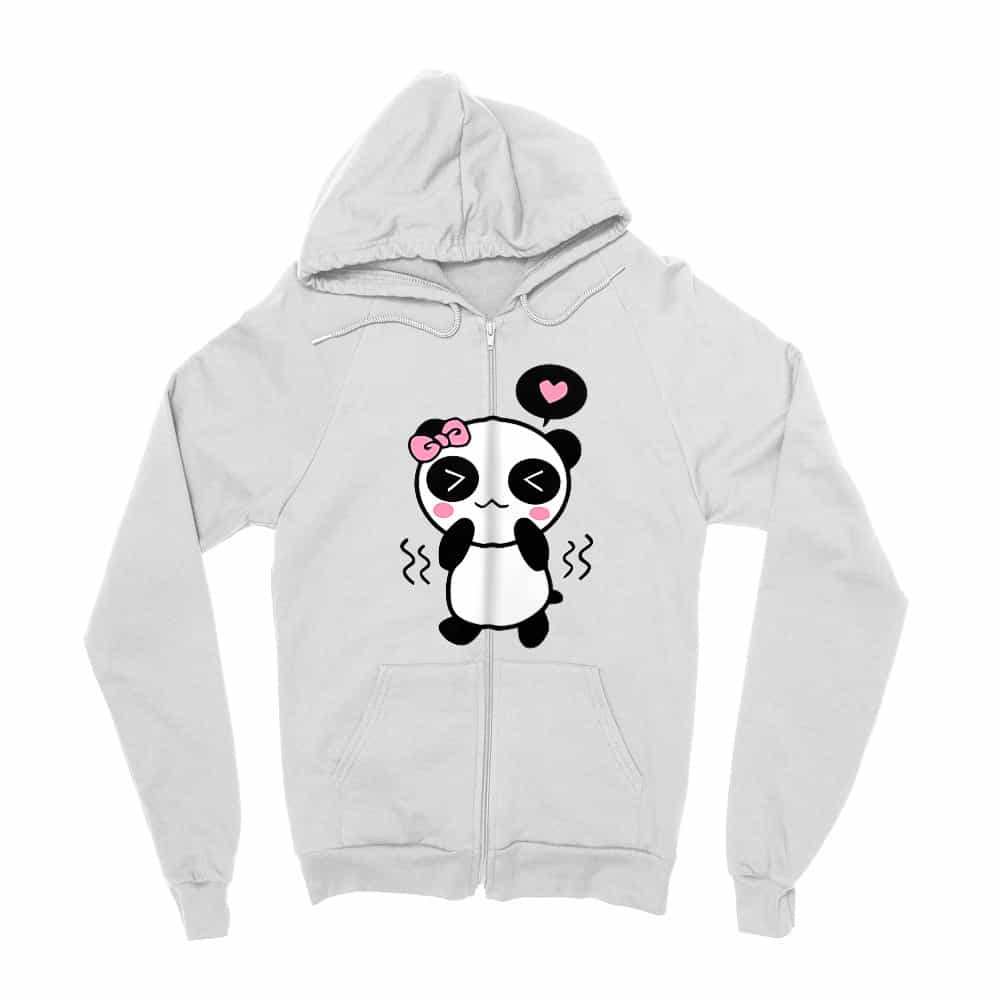 Panda Girl Zipzáros Pulóver
