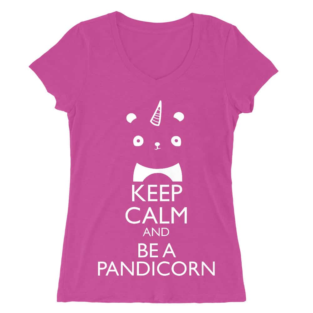 Pandicorn Női V-nyakú Póló