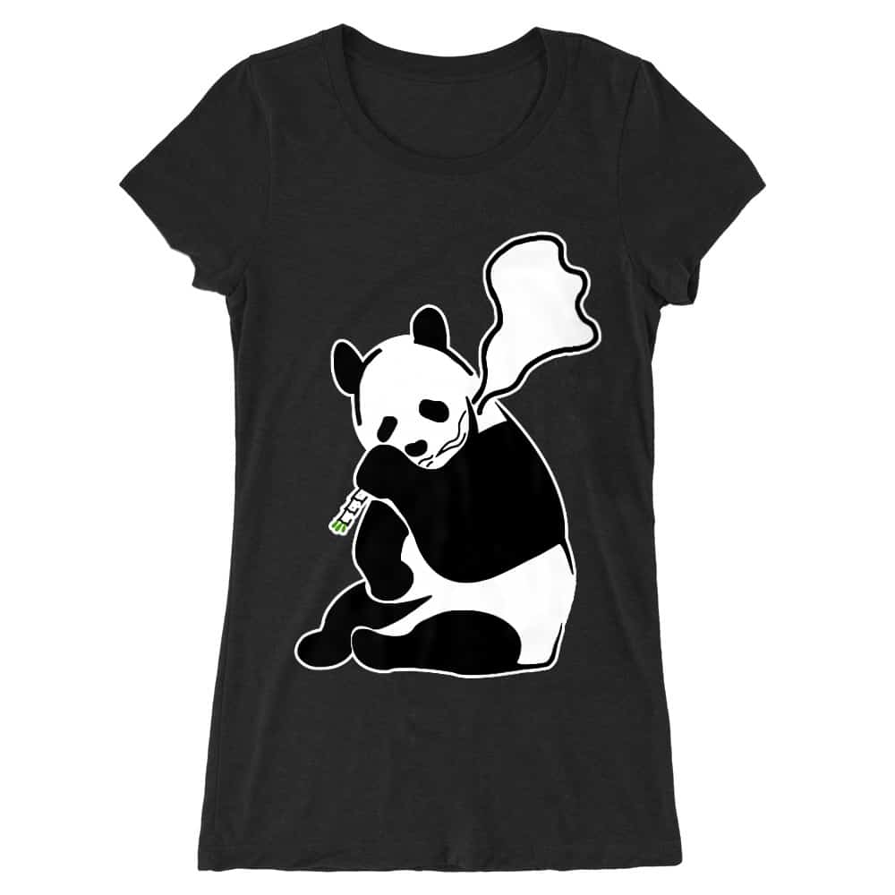 Smoking Panda Női Hosszított Póló