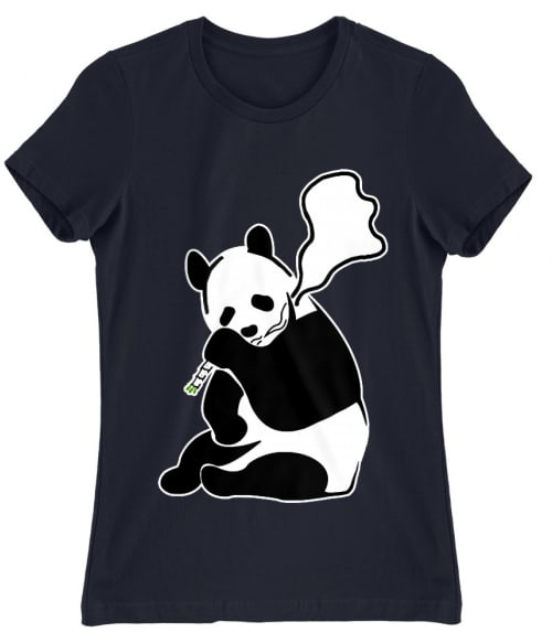 Smoking Panda Pandás Női Póló - Pandás