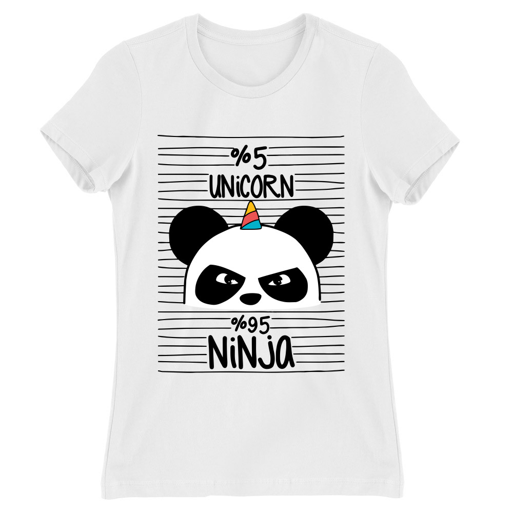 Unicorn Ninja Panda Női Póló