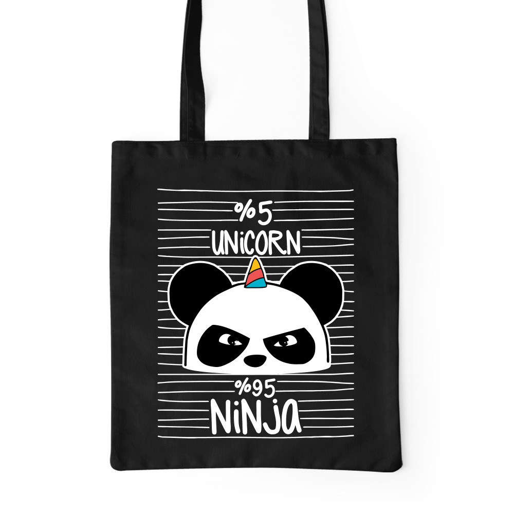 Unicorn Ninja Panda Prémium Vászontáska