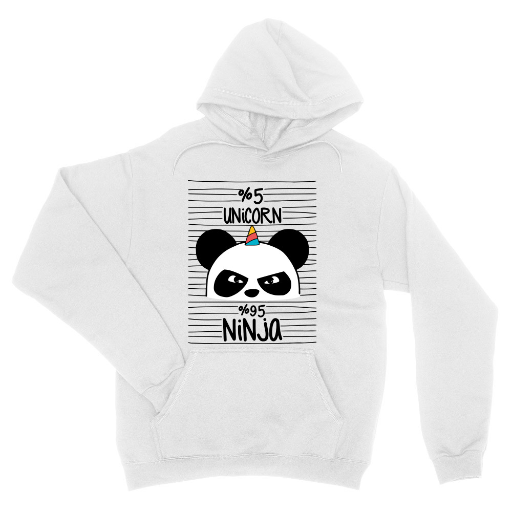 Unicorn Ninja Panda Unisex Pulóver
