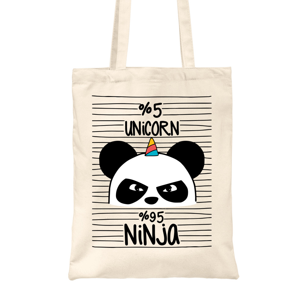 Unicorn Ninja Panda Vászontáska