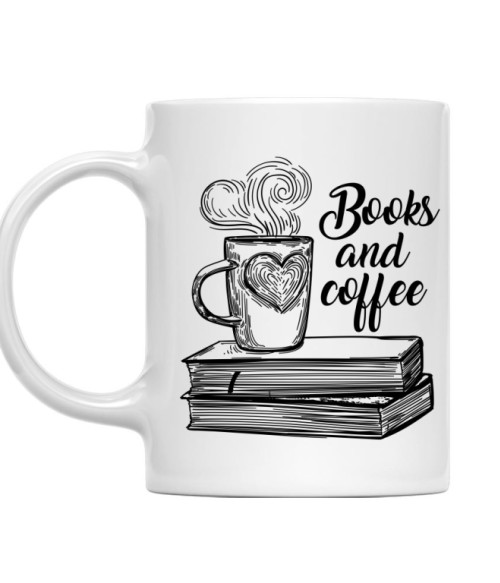Books and Coffee Olvasás Bögre - Olvasás