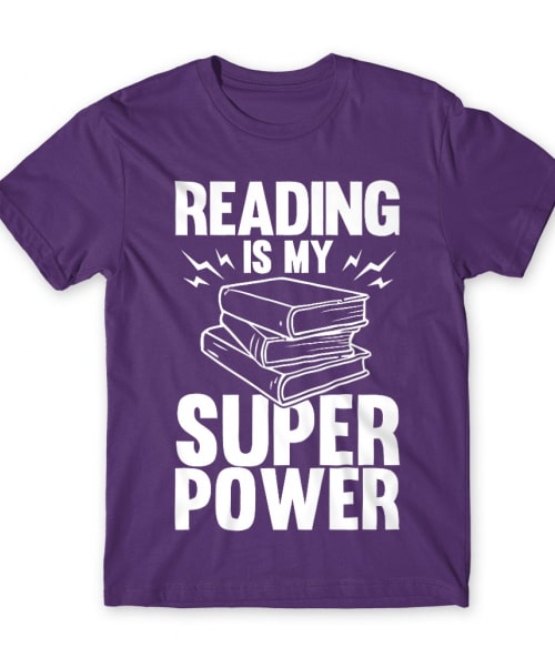 Reading is my super power Olvasás Férfi Póló - Olvasás