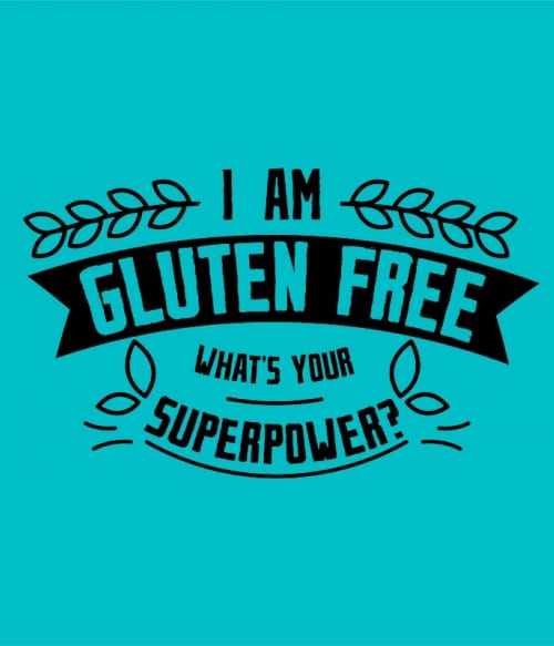 Gluten-free superpower Gasztronómia Pólók, Pulóverek, Bögrék - Hobbi-Érdeklődés