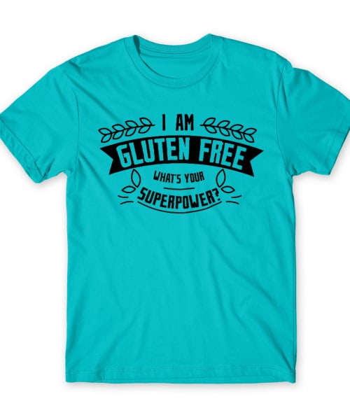 Gluten-free superpower Gasztronómia Férfi Póló - Hobbi-Érdeklődés
