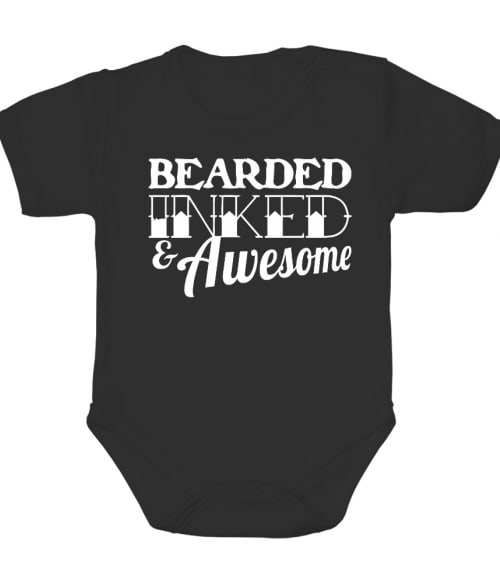 Bearded inked awesome Póló - Ha Tattoo rajongó ezeket a pólókat tuti imádni fogod!