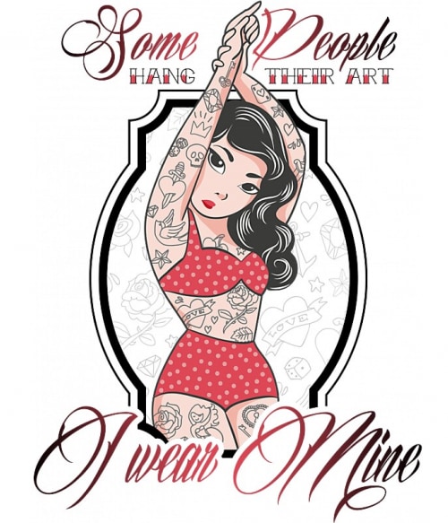 Pinup tattoo Művészet Pólók, Pulóverek, Bögrék - Tetoválás