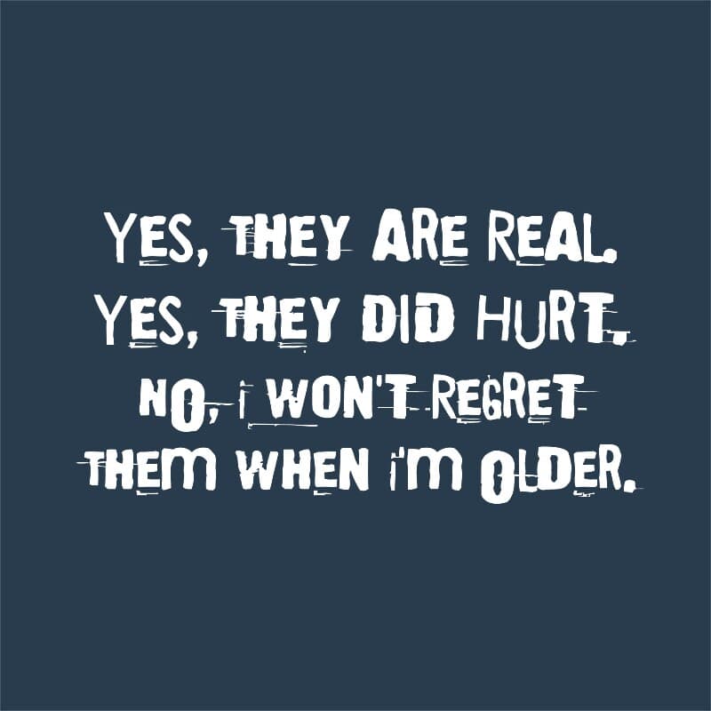 Yes they are real tattoo