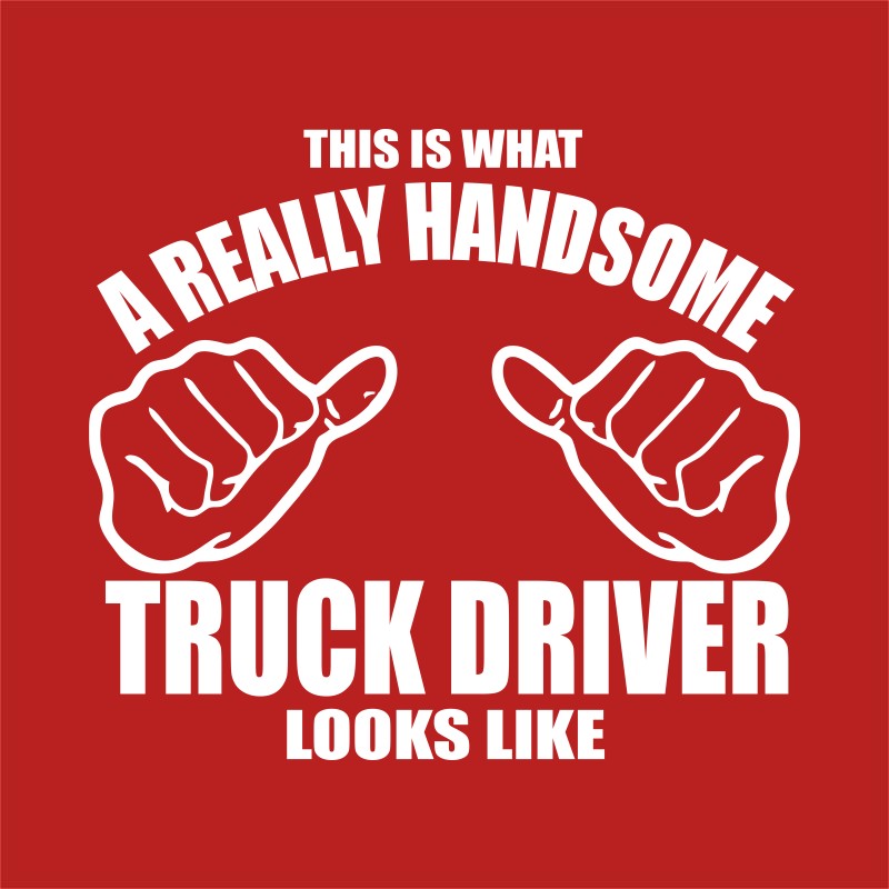 Handsome truck driver