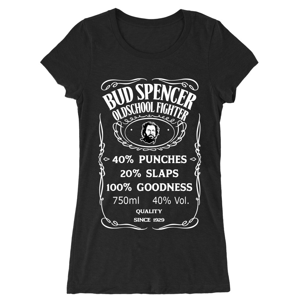 Bud Spencer-es Jack Daniel's Női Hosszított Póló