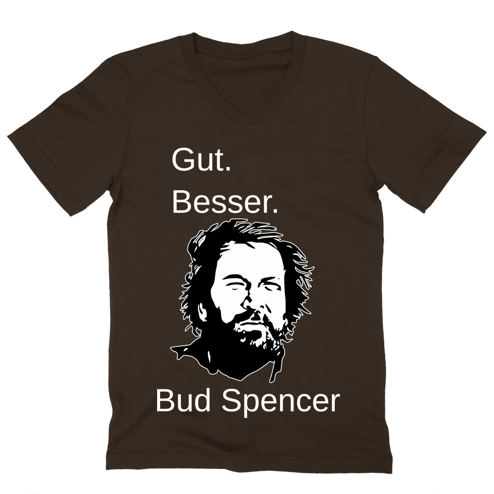 Bud Spencer Gut Besser Férfi V-nyakú Póló