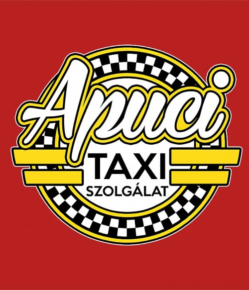 Apuci Taxi szolgálat Sofőr Pólók, Pulóverek, Bögrék - Taxis