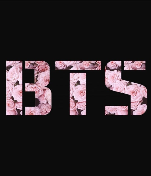 BTS Flower Logo K-Pop K-Pop K-Pop Pólók, Pulóverek, Bögrék - Zene