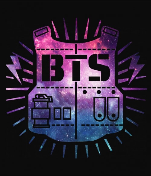 BTS Galaxy Logo K-Pop K-Pop K-Pop Pólók, Pulóverek, Bögrék - Zene