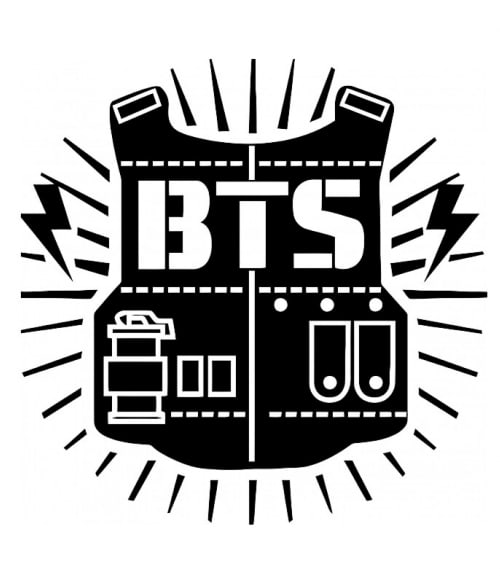BTS Logo Póló - Ha K-Pop rajongó ezeket a pólókat tuti imádni fogod!