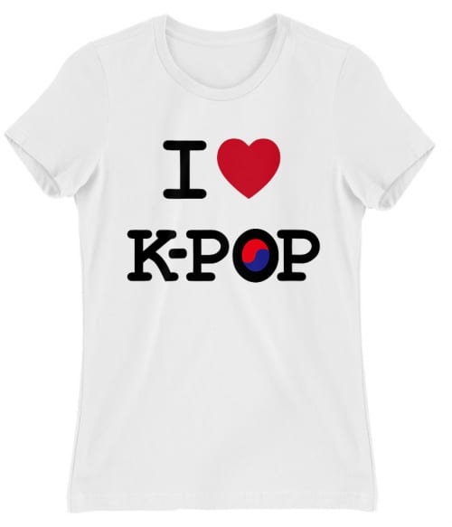 I Love K-Pop Póló - Ha K-Pop rajongó ezeket a pólókat tuti imádni fogod!