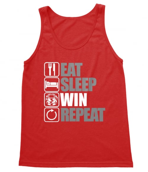 Eat Sleep Win Repeat Póló - Ha Poker rajongó ezeket a pólókat tuti imádni fogod!