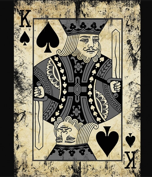 Playing card king Póker Pólók, Pulóverek, Bögrék - Póker