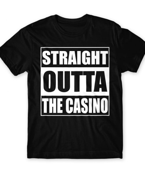 Straight outta casino Póker Férfi Póló - Póker