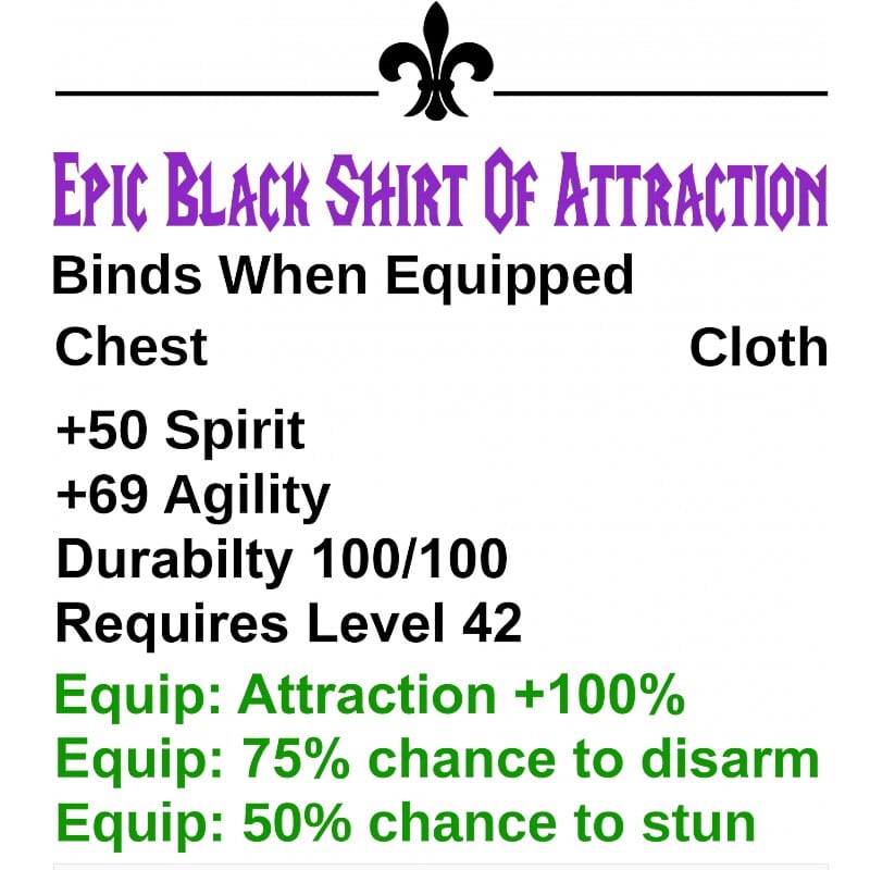 Epic White Shirt Of Attraction - Design preview