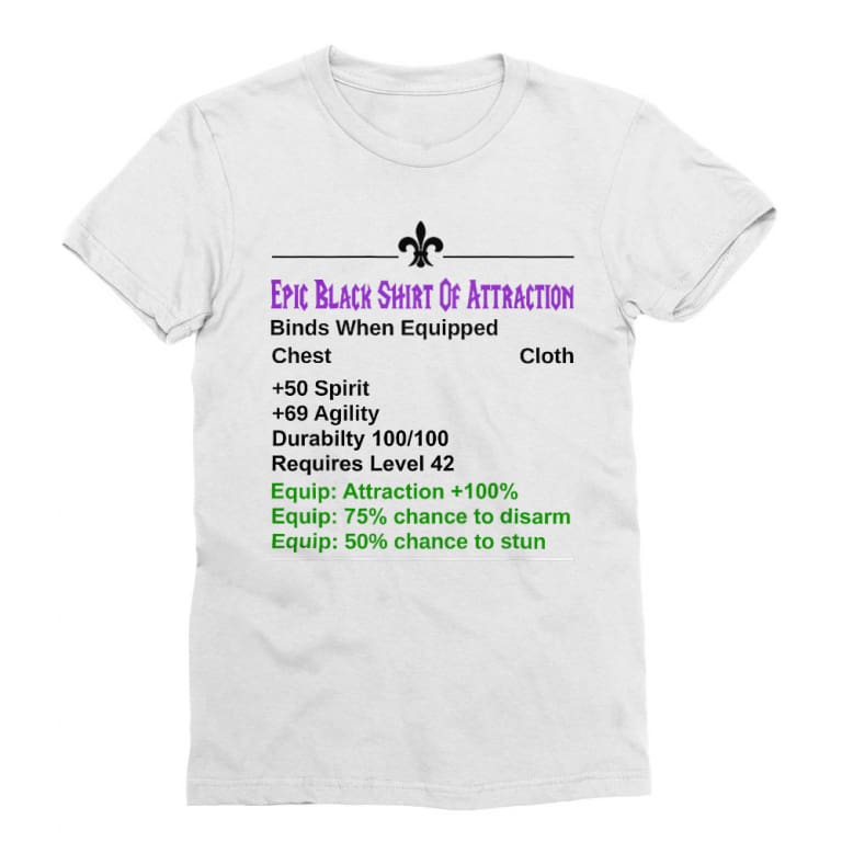 Epic White Shirt Of Attraction