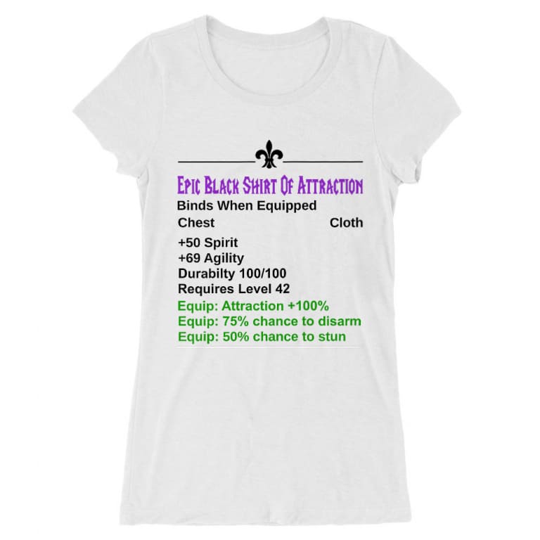 Epic White Shirt Of Attraction