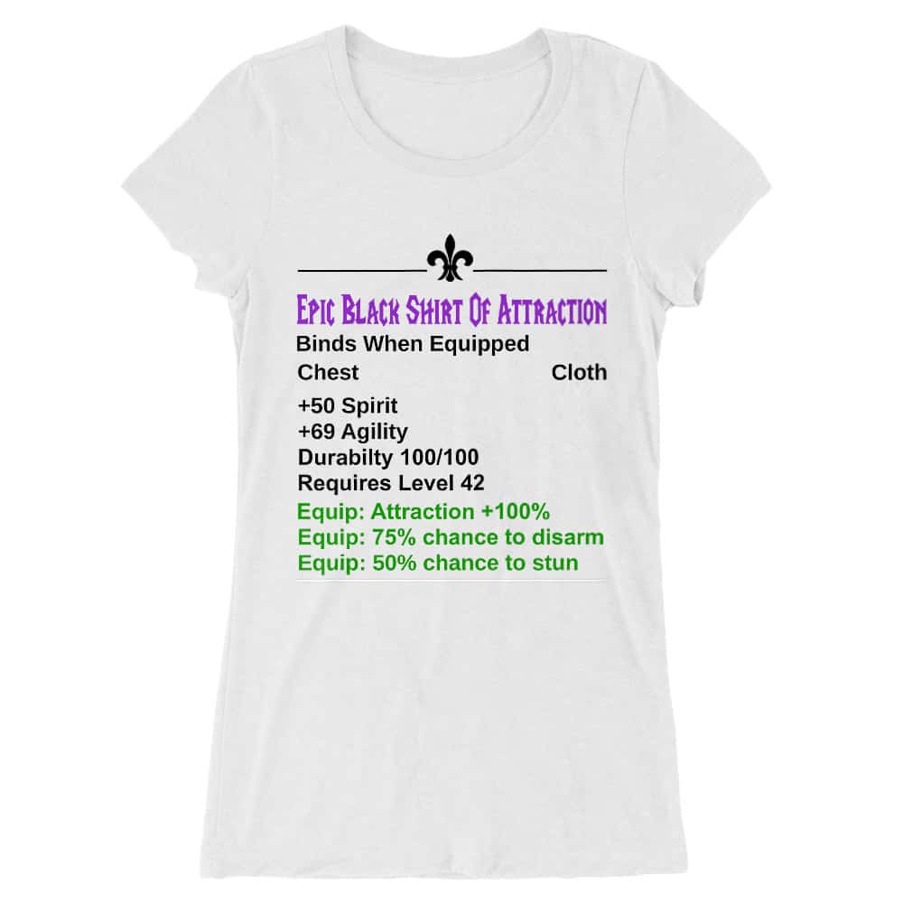 Epic White Shirt Of Attraction Női Hosszított Póló