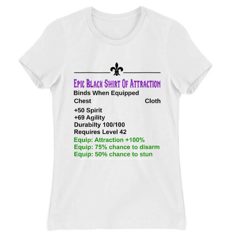 Epic White Shirt Of Attraction