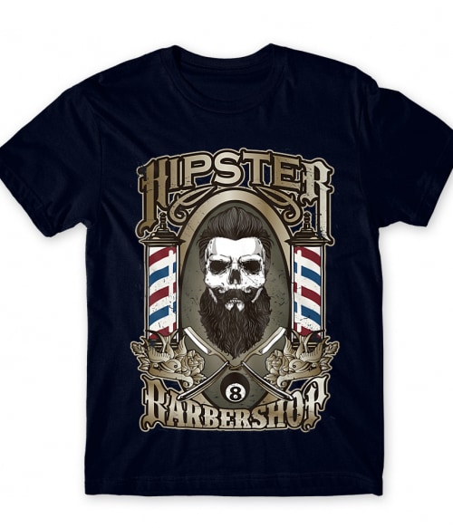 Hipster barbershop Póló - Ha Skulls rajongó ezeket a pólókat tuti imádni fogod!