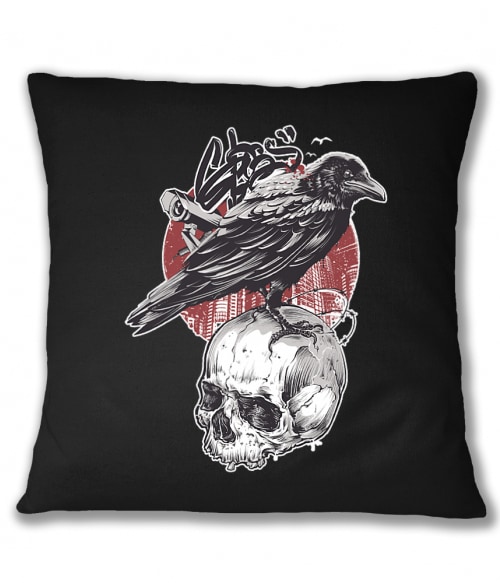 Raven skull Póló - Ha Skulls rajongó ezeket a pólókat tuti imádni fogod!