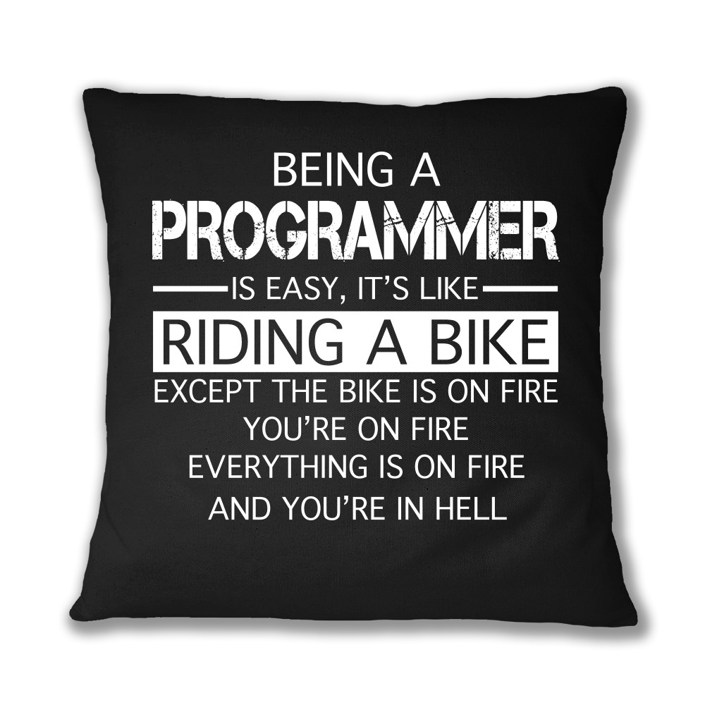 Being a programmer Párnahuzat