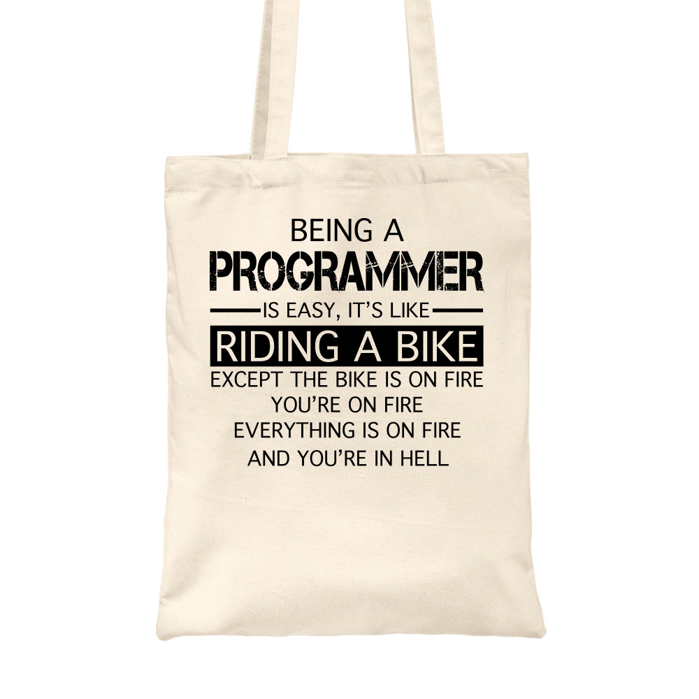 Being a programmer Vászontáska