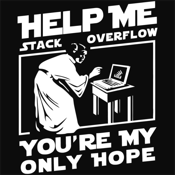 Help me stack overflow Irodai Pólók, Pulóverek, Bögrék - Programozó