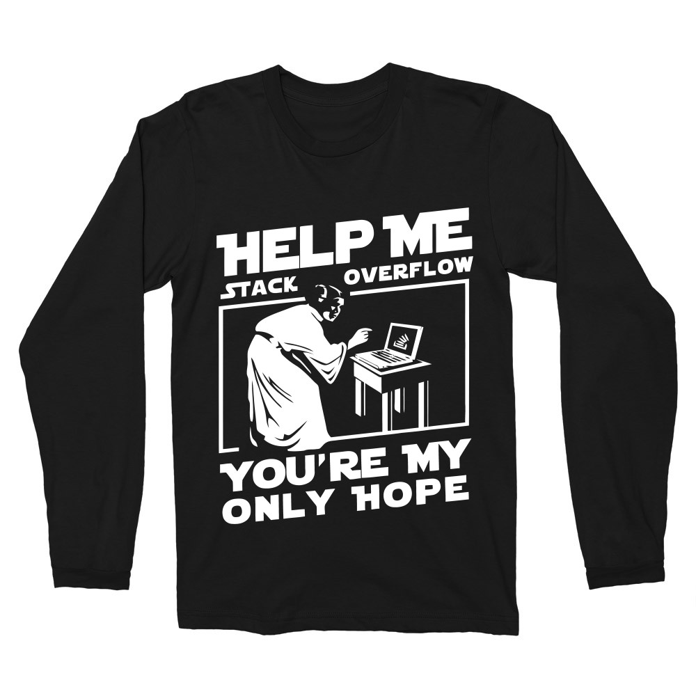 Help me stack overflow Férfi Hosszúujjú Póló