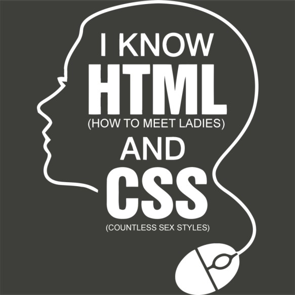 I know HTML and CSS Irodai Pólók, Pulóverek, Bögrék - Programozó