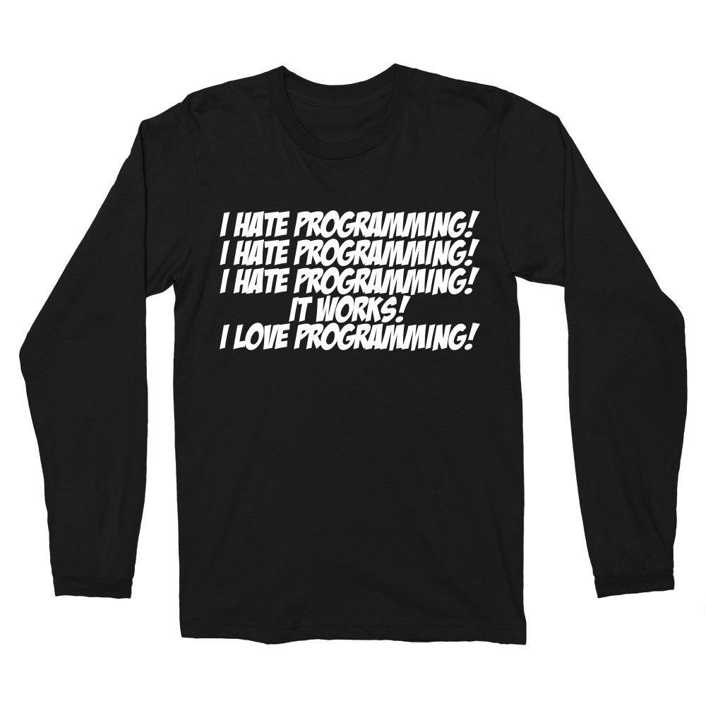 I love programming Férfi Hosszúujjú Póló