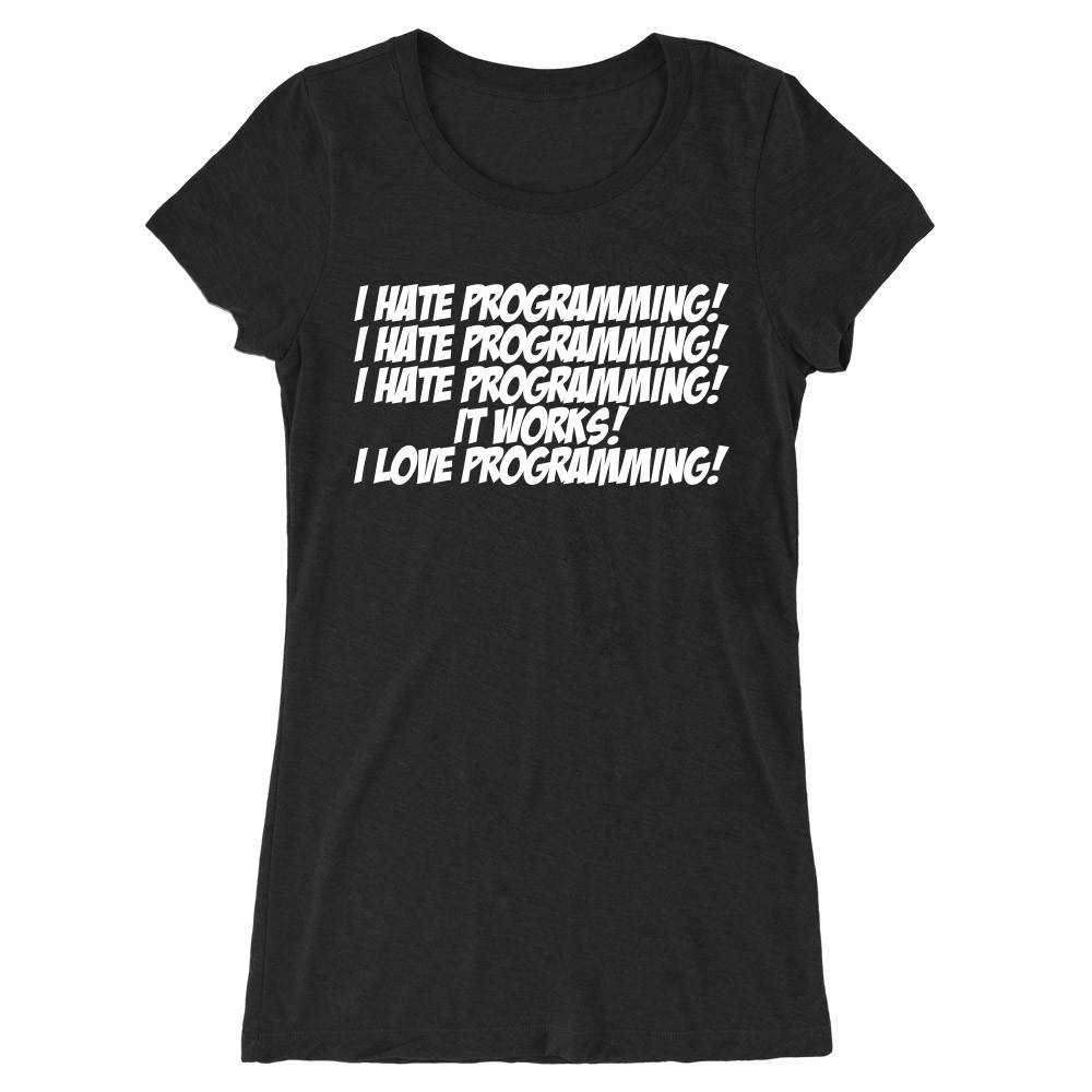 I love programming Női Hosszított Póló