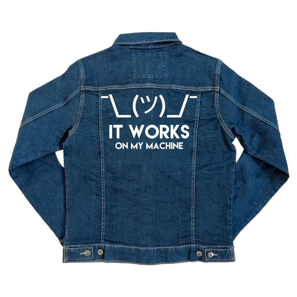 It works on my machine Unisex Farmerkabát