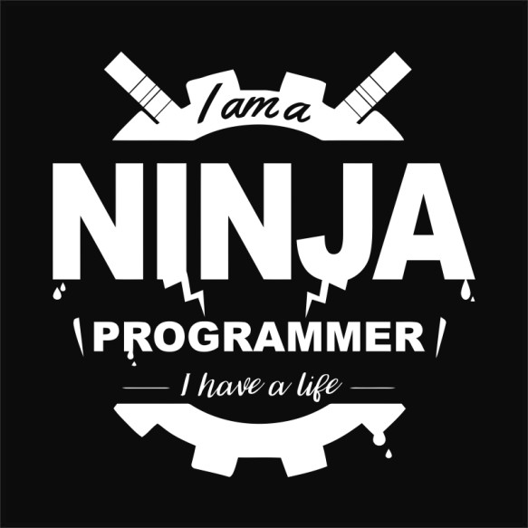 Ninja programmer Irodai Pólók, Pulóverek, Bögrék - Programozó