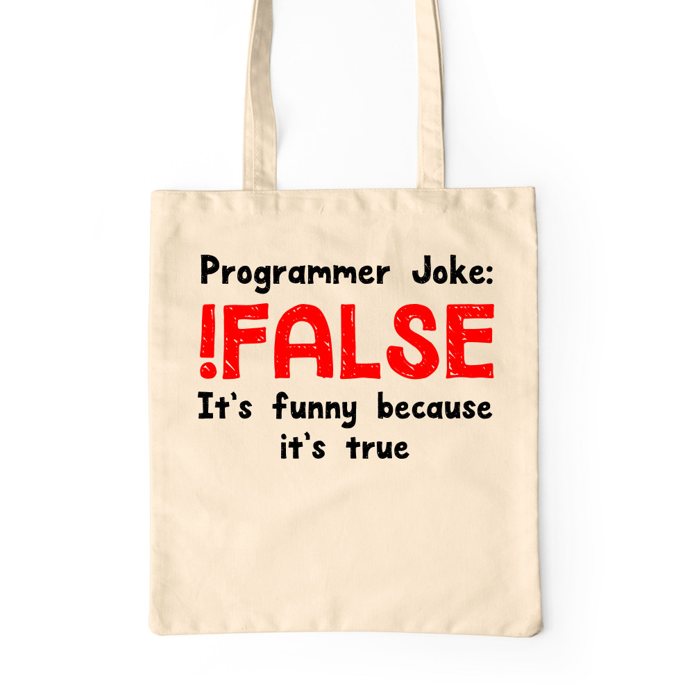 Programmer joke Prémium Vászontáska