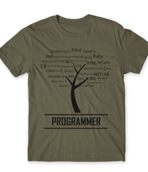Programmer tree Programozó Póló - Programozó