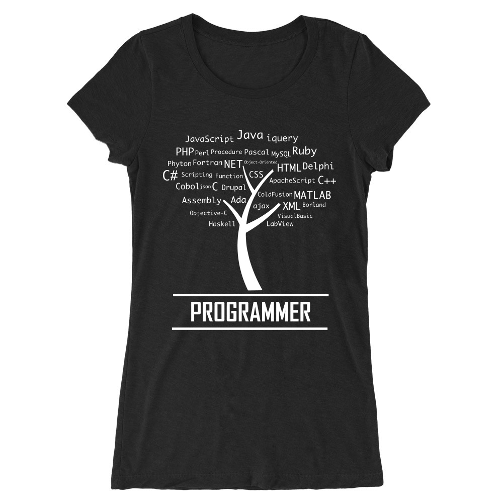 Programmer tree Női Hosszított Póló