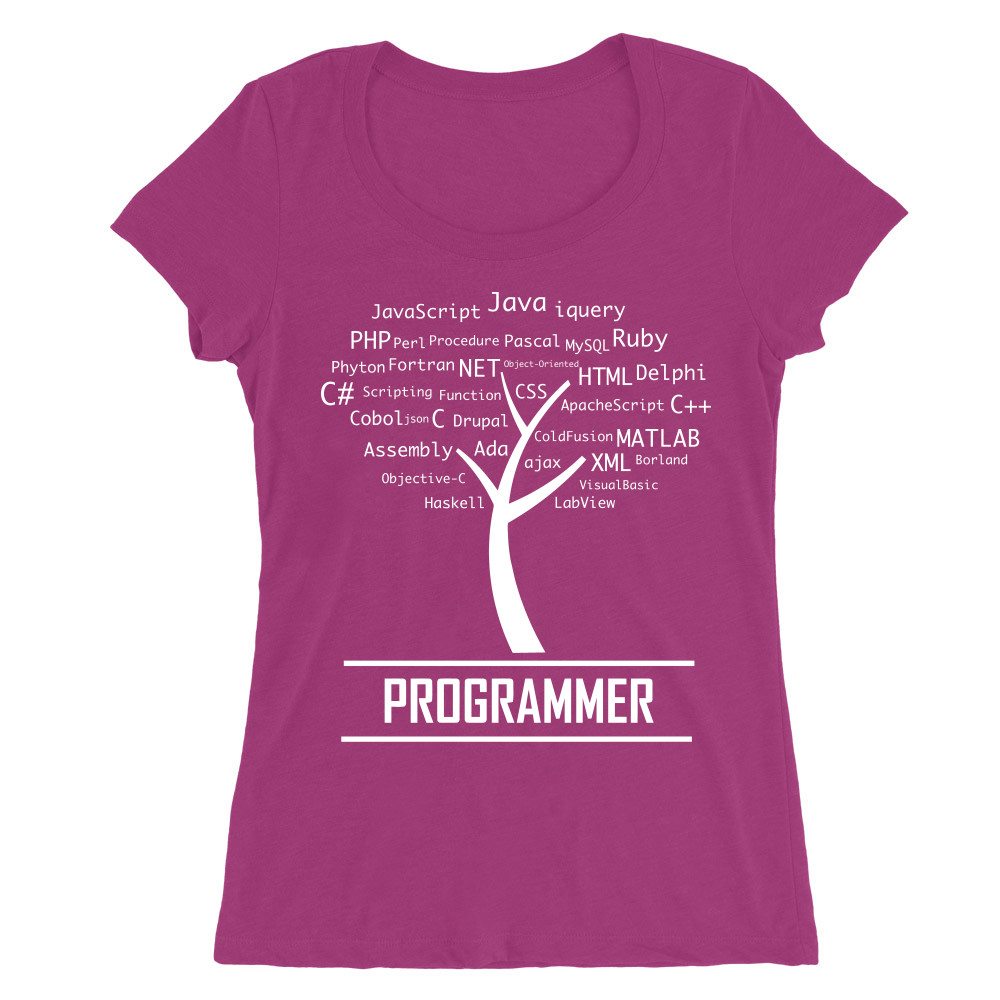 Programmer tree Női O-nyakú Póló