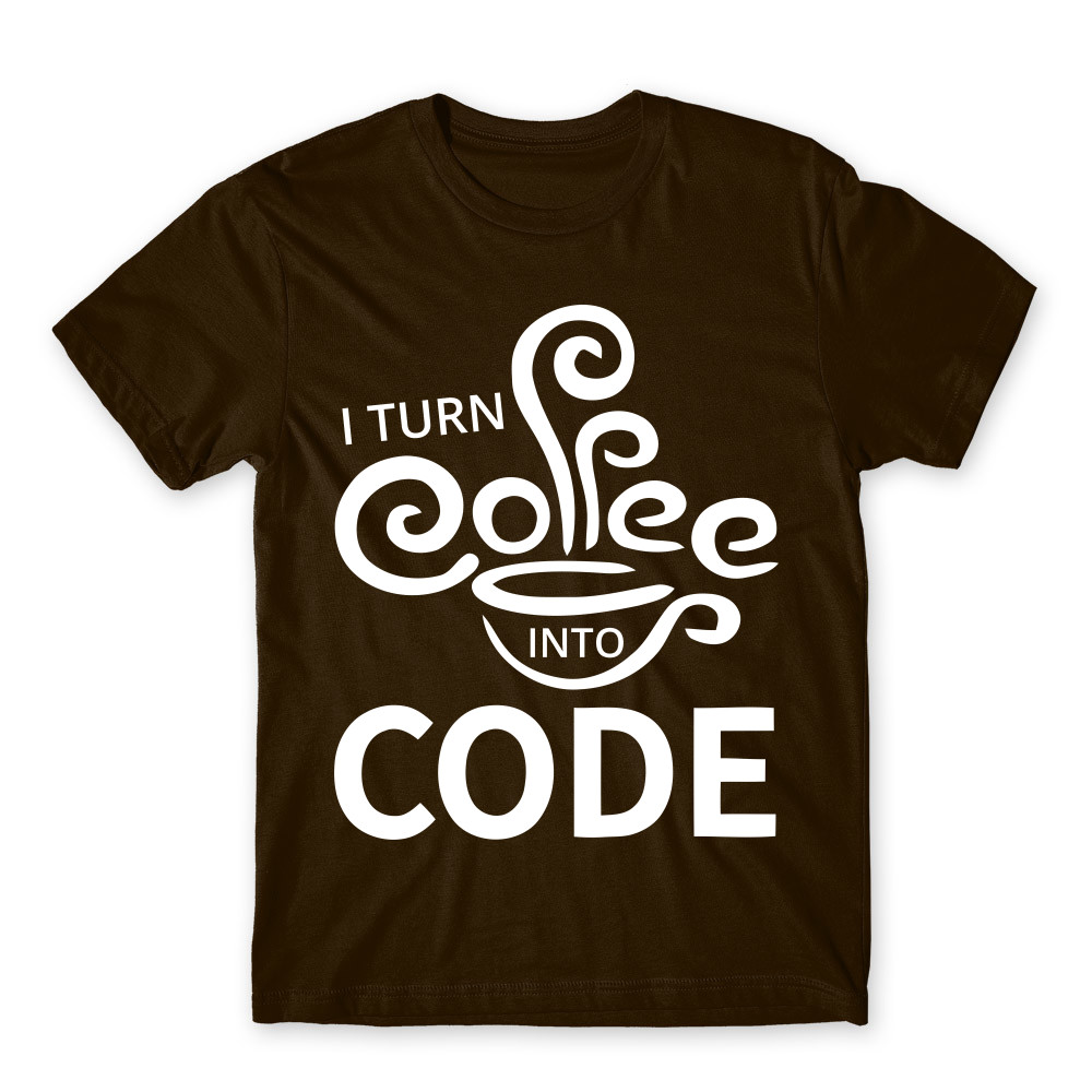 Turn coffee into code Férfi Póló